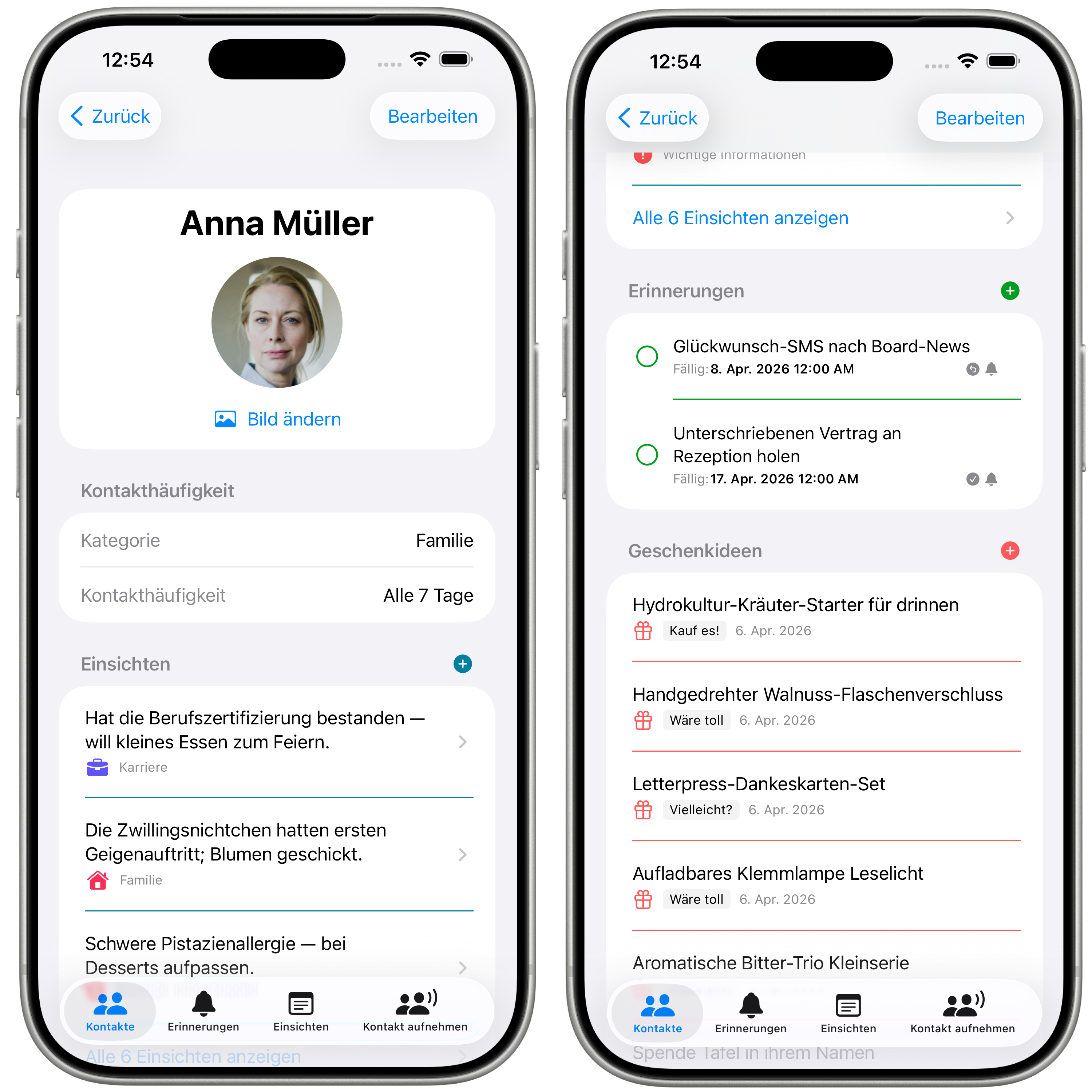 Contactilo: Erkenntnisse