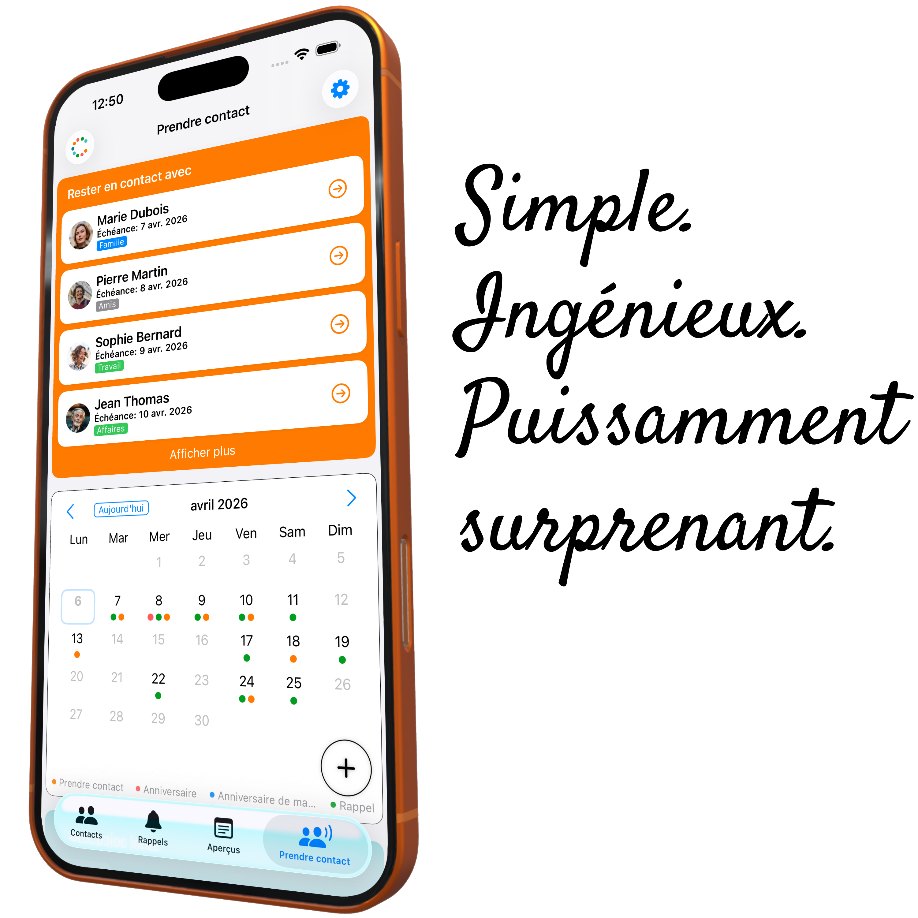 Contactilo : Prendre contact
